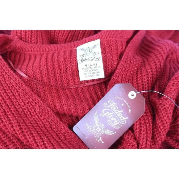 laides faded glory sweater size S - Picture 6 of 6